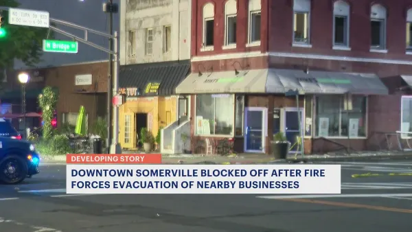 Downtown fire destroys several businesses in Somerville; Main Street remains closed