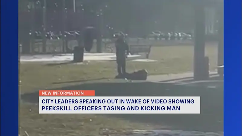 Story image: Family of man kicked and tased by police officer in viral video plan legal action against City of Peekskill