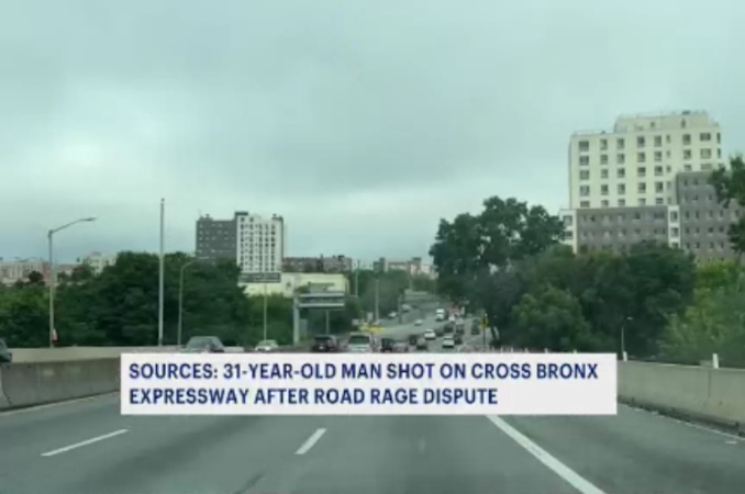 Story image: Sources: Man shot on Cross Bronx Expressway during road rage incident
