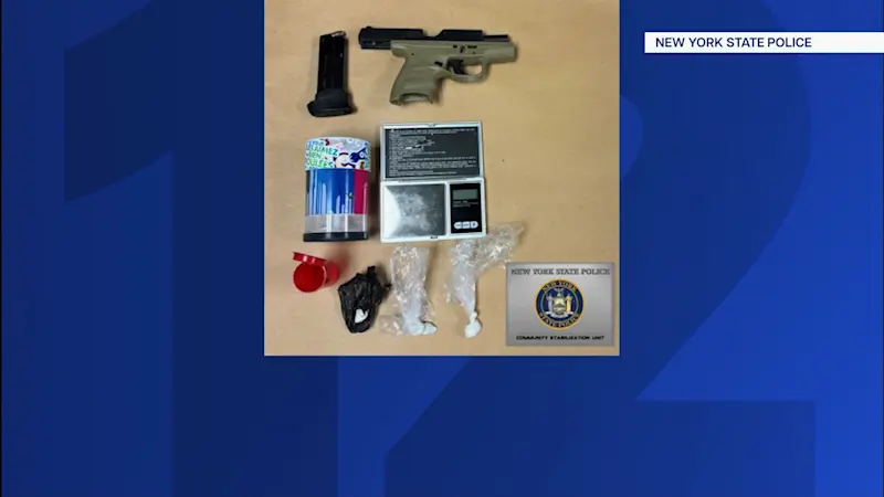Story image: Traffic stop in Poughkeepsie turns into chase and arrest for drugs and stolen gun