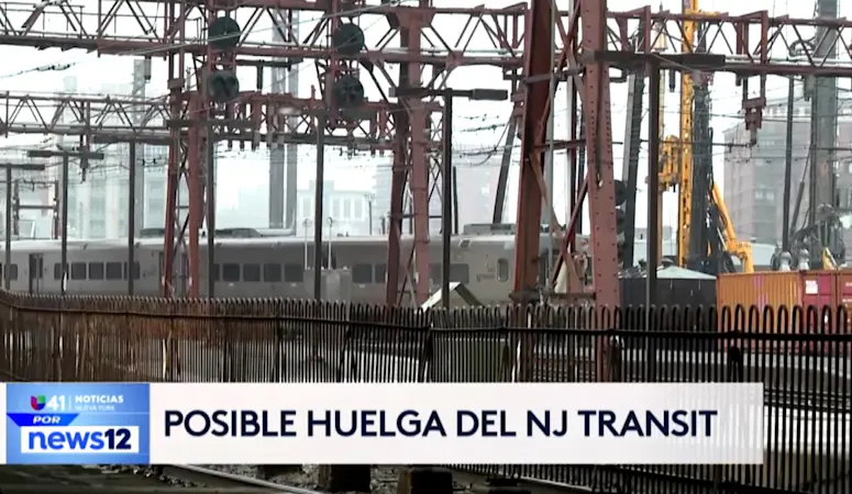 Story image: Univision 41 News Brief: Posible huelga del NJ Transit