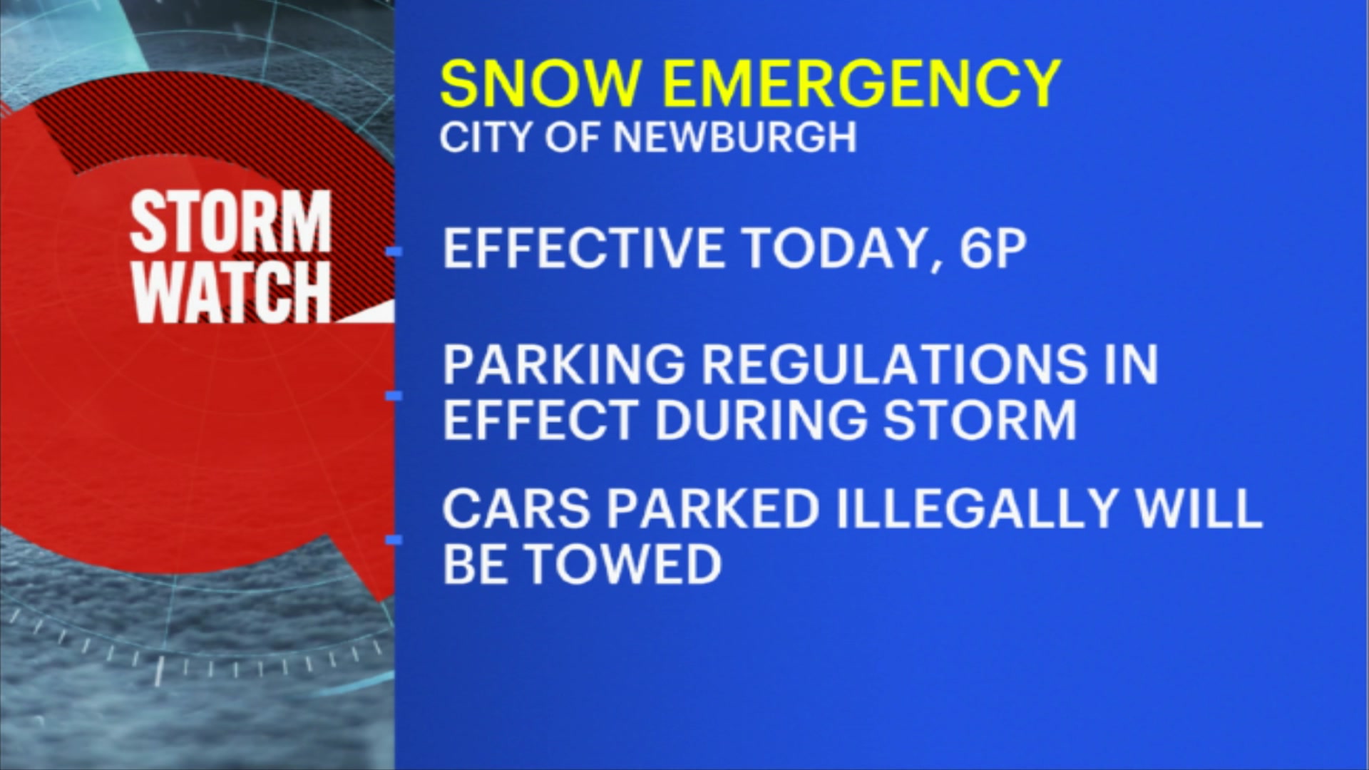 Snow emergency declared in Newburgh, garbage pickup changes in Croton