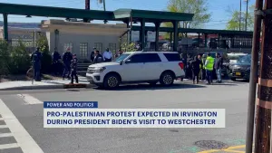 Pro-Palestinian protest expected in Irvington during President Biden's visit to Westchester