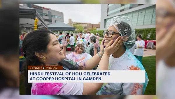 Jersey Proud: Holi celebration held at Cooper University Hospital in Camden