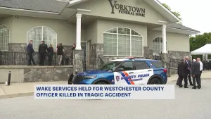 Wake services underway for Westchester County police officer who died in off-duty accident