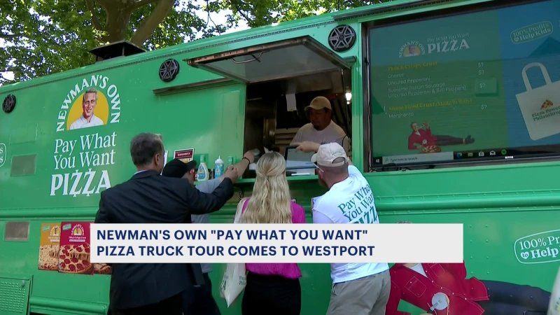 Story image: Newman’s Own ‘Pay What You Want’ pizza truck tour stops in Westport
