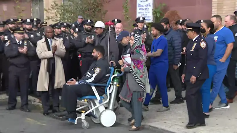 Story image:  2 dead, NYPD officer shot during standoff at Brownsville apartment