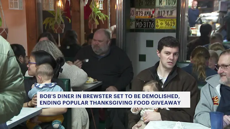 Story image: Owner: Thanksgiving dinner tradition at Bob’s Diner comes to an end due to redevelopment plans