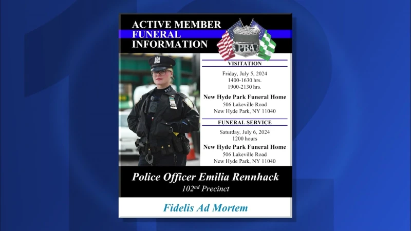 Story image: Visitation and funeral services announced for NYPD officer killed in Deer Park nail salon crash