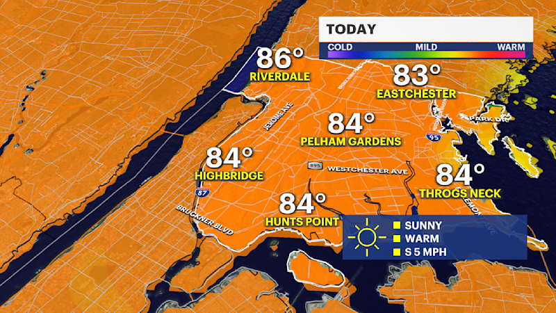 Story image: Warmer temps expected for the next few days in The Bronx