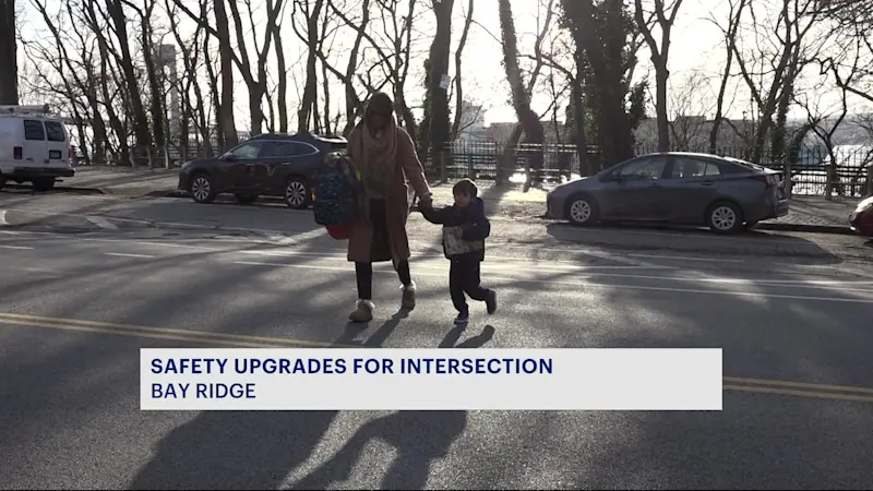 Story image: New stop sign, crosswalk on Shore Road has Bay Ridge residents cheering for 'long overdue' safety upgrades