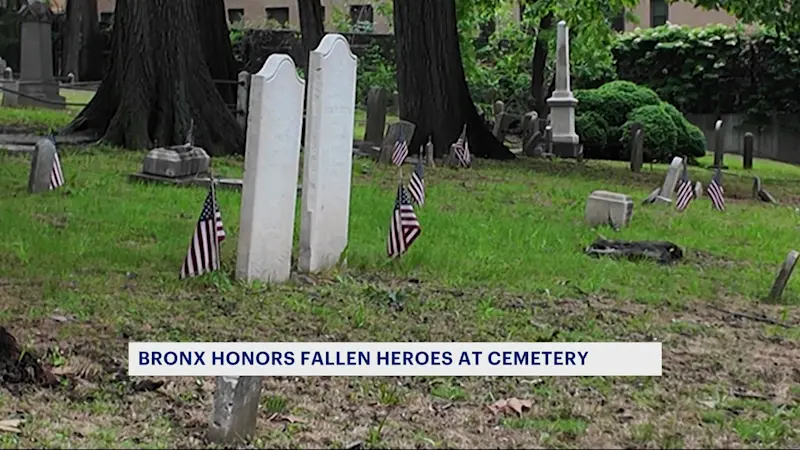 Story image: Flag-laying ceremony held at historic West Farms Soldiers Cemetery