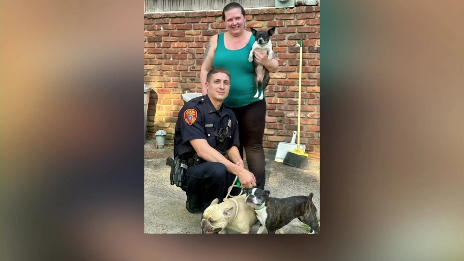 Suffolk police officer praised for saving dogs during Rocky Point house fire