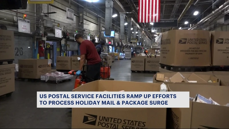 Story image: USPS hard at work to make sure holiday gifts reach loved ones on time