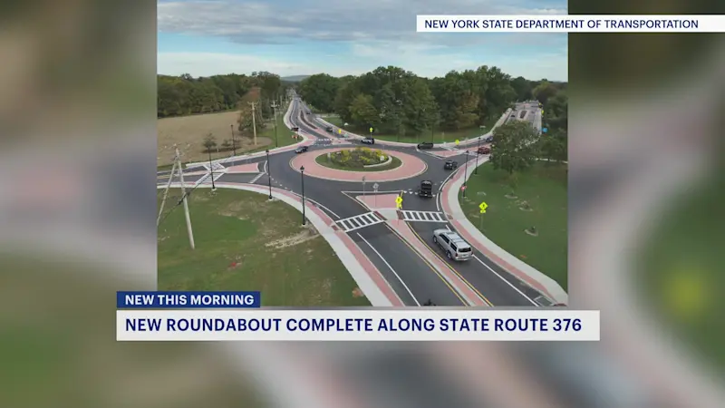 Story image: $11 million Route 376 roundabout project completed in Dutchess County