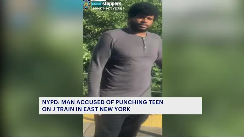 Story image: NYPD: Man accused of punching teen on J train in East New York