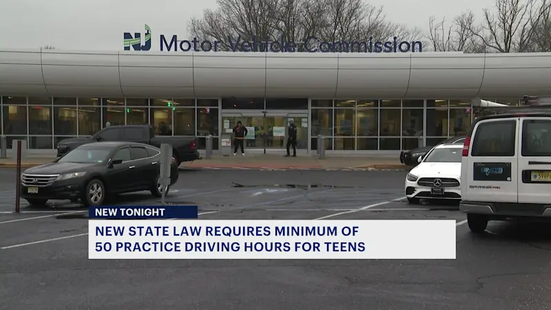 Story image: Law requiring student drivers to log 50 practice hours goes into effect Feb. 1