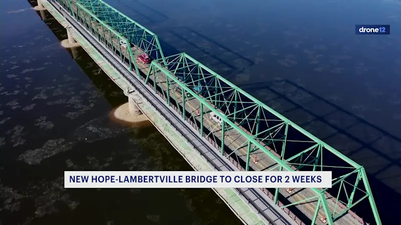 Story image: New Hope-Lambertville Bridge to be closed 2 weeks on Jan. 13 for repairs