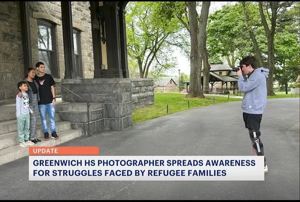 Greenwich student uses photography to highlight struggles of refugee families 