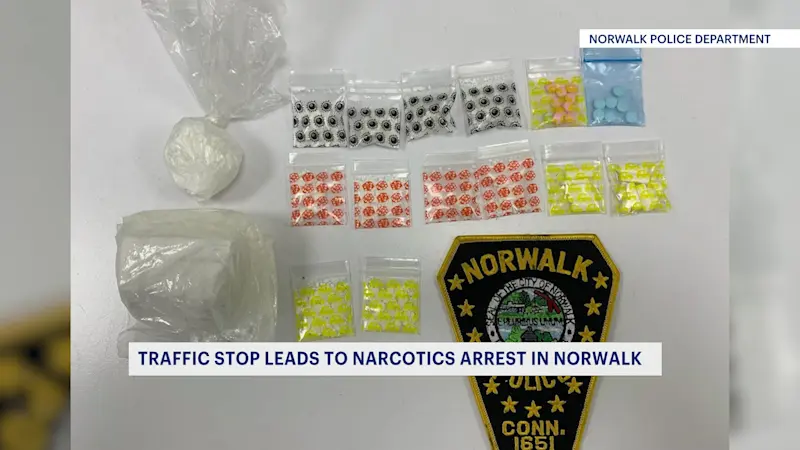 Story image: Police: Stamford man arrested for narcotics possession in Norwalk