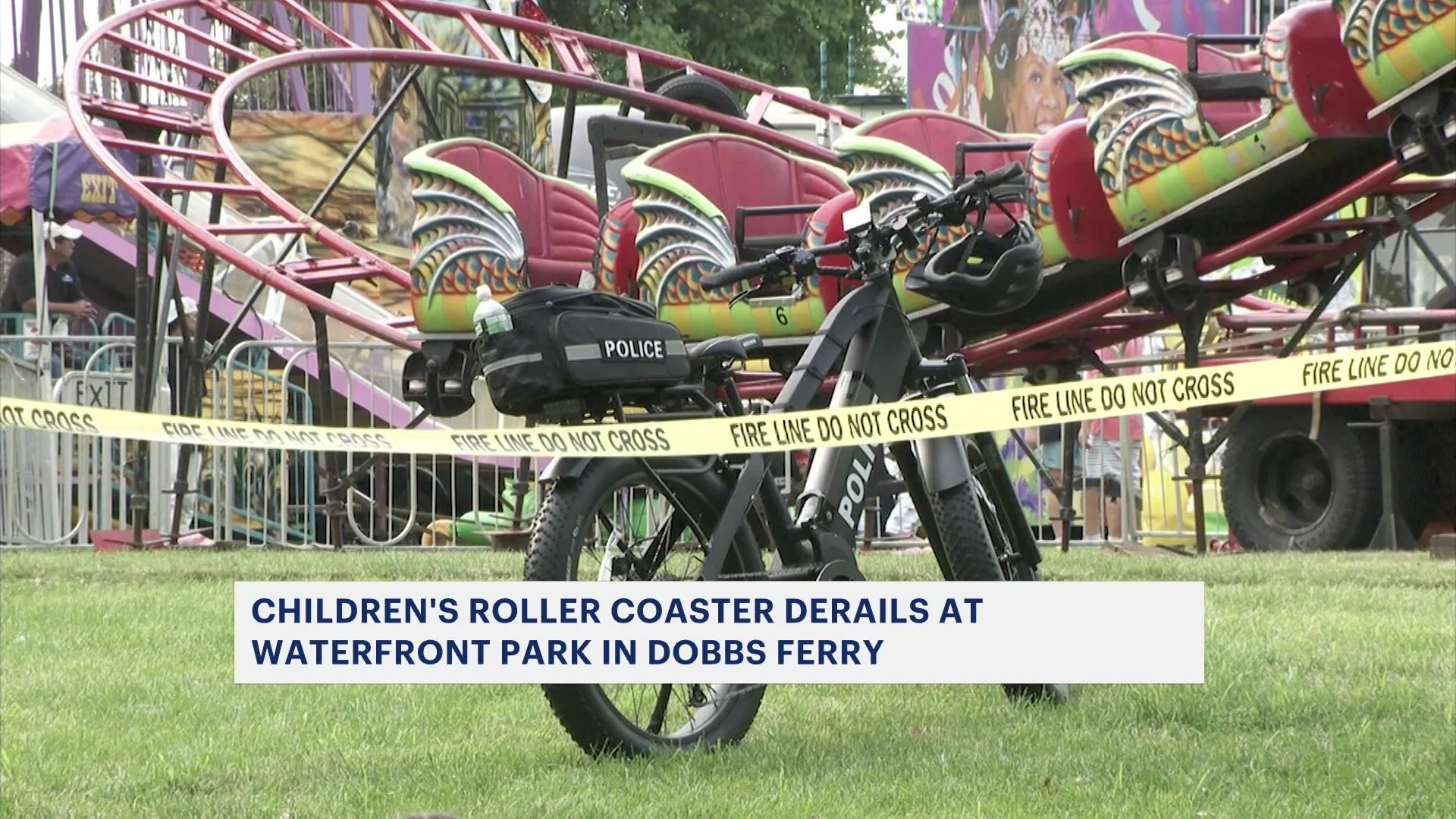 Children's ride derails at Waterfront Park in Dobbs Ferry; no injuries