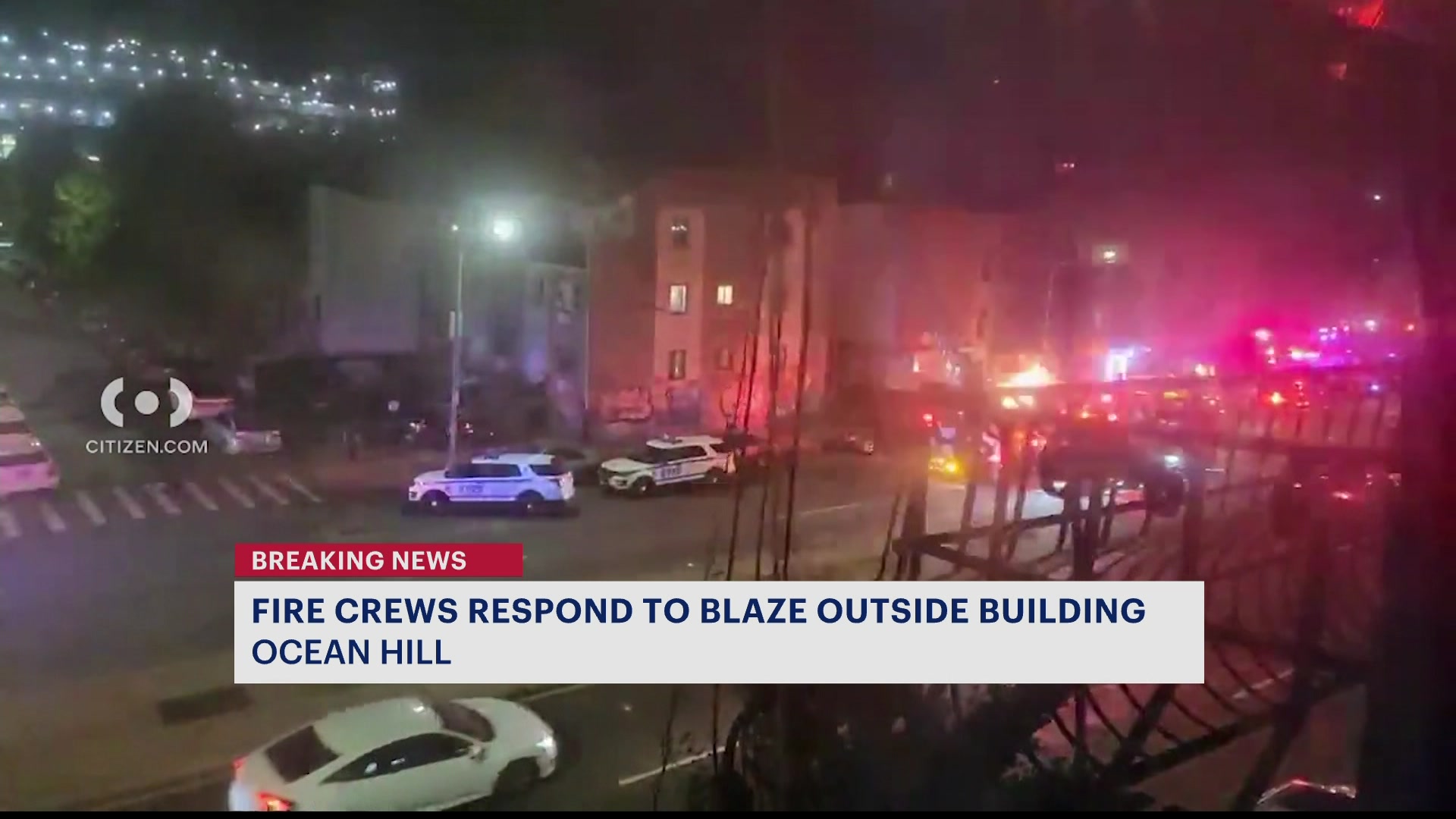 FDNY: No injuries reporter in fire outside Ocean Hill building. Lithium-ion battery found at the scene  