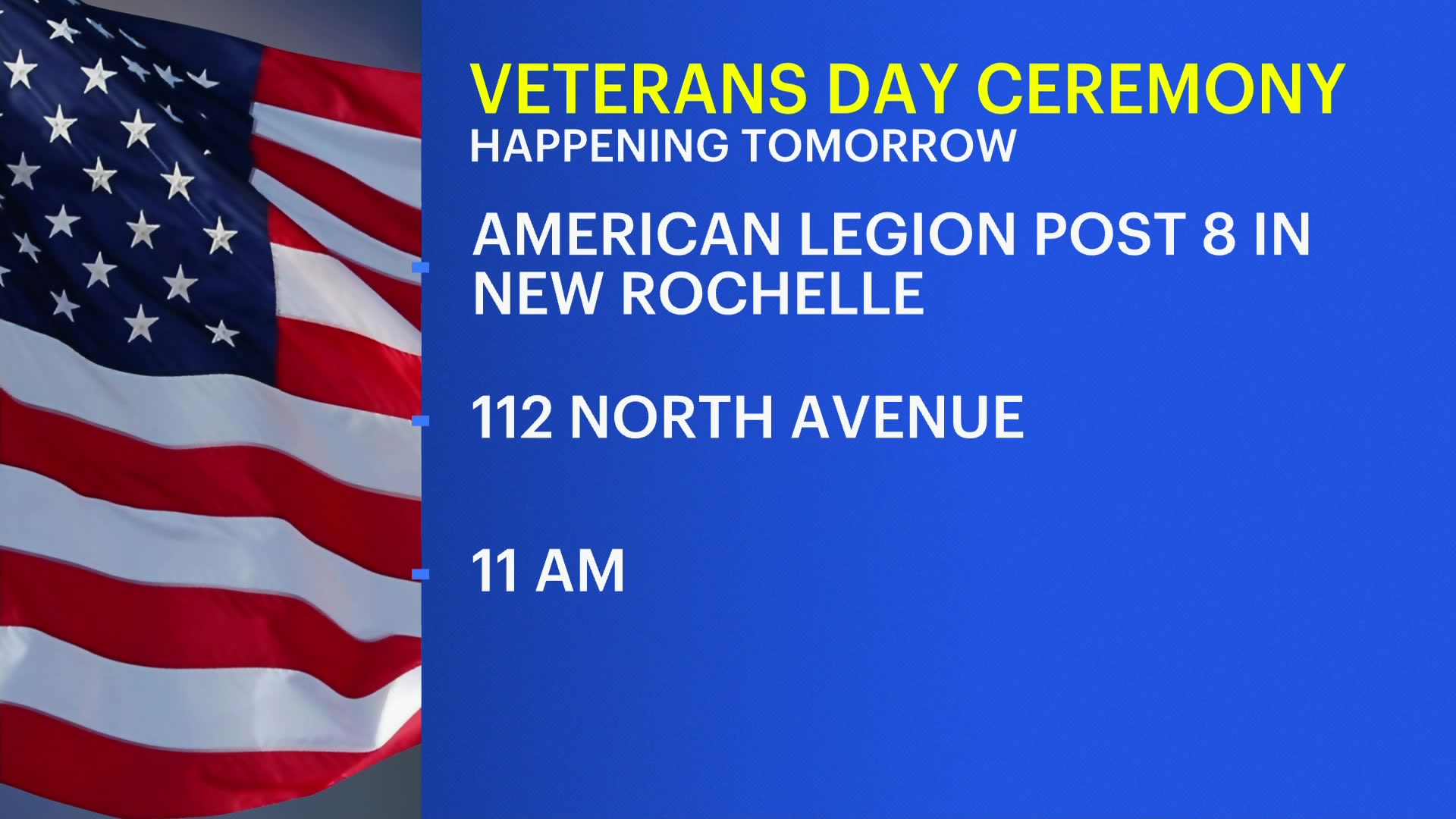 Various Veterans Day events planned across the Hudson Valley