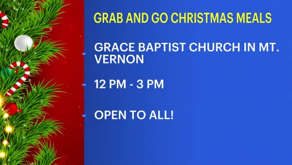 Mount Vernon church serving Grab-and-Go Christmas meals for residents