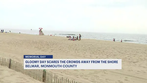 Memorial Day weather dampens beach weekend finale on Jersey Shore