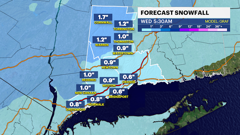 Story image: White Christmas? Still cold with a chance of more snow this week