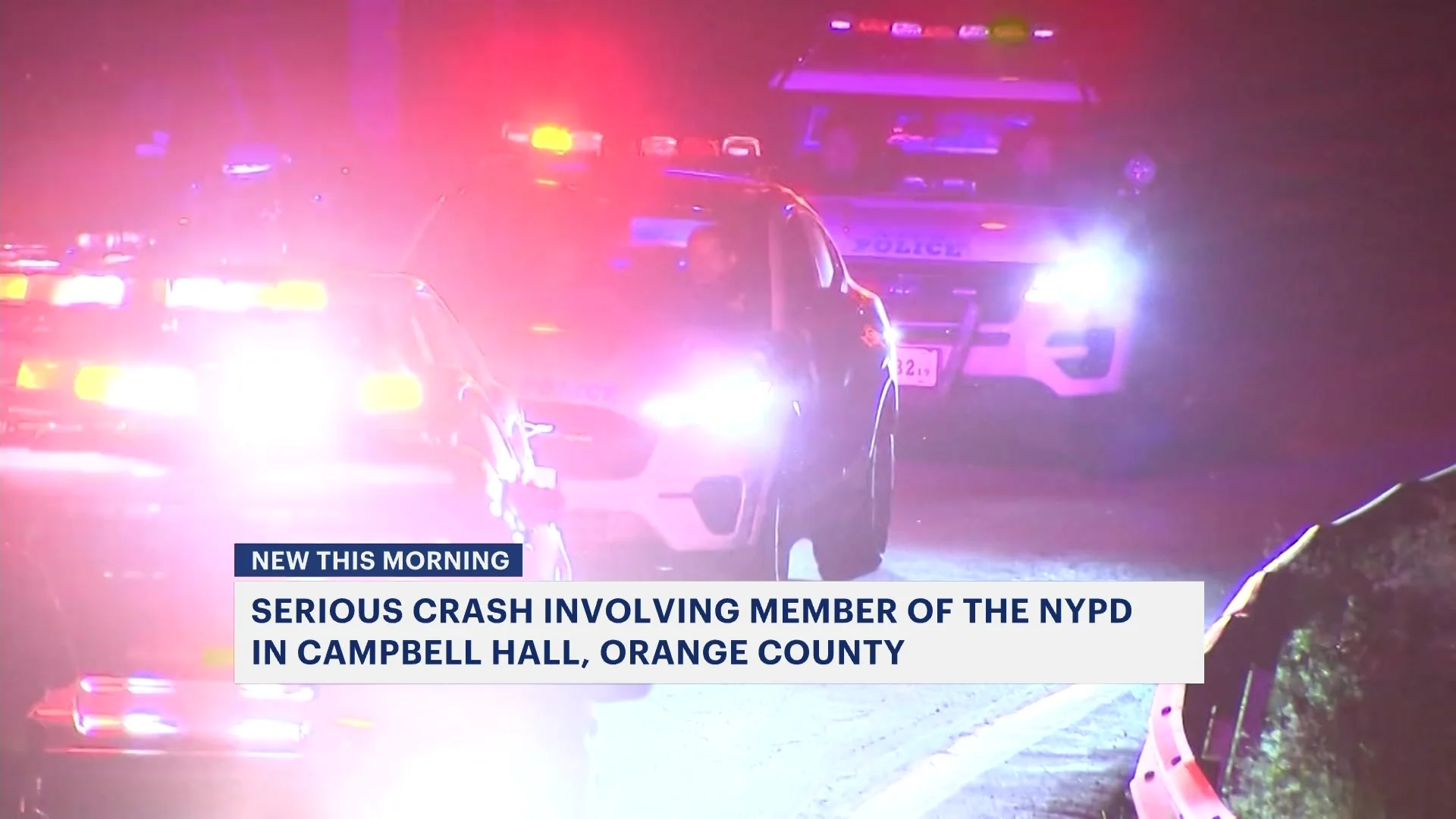 Police: Serious crash involving member of NYPD reported in Campbell Hall
