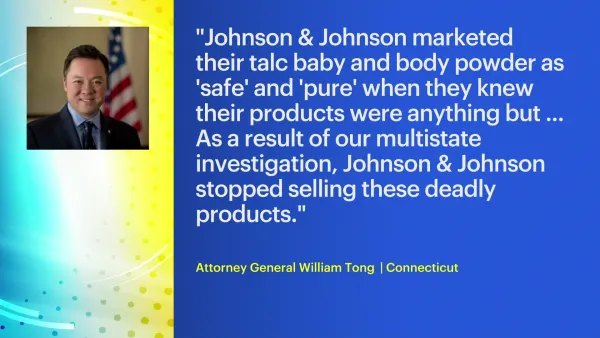 Connecticut to receive $9.2 million from Johnson & Johnson talc settlement