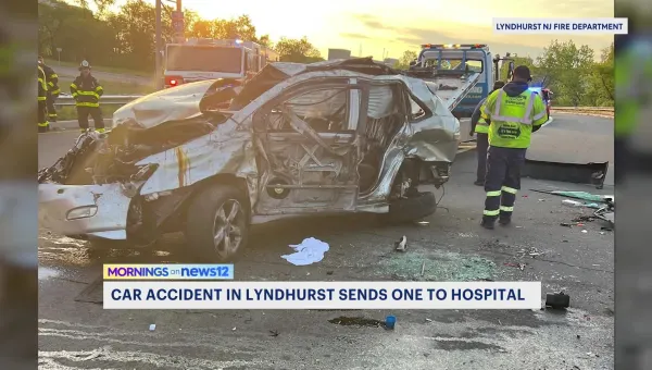 Fire officials: Driver extricated from car following Lyndhurst crash