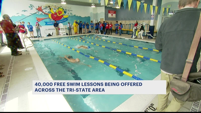 Story image: National Water Safety Month: 40,000 free swim lessons offered across tri-state area offered across tri-state area
