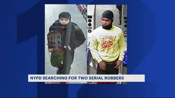 NYPD: 2 men wanted for robbery spree in Highbridge, upper Manhattan 