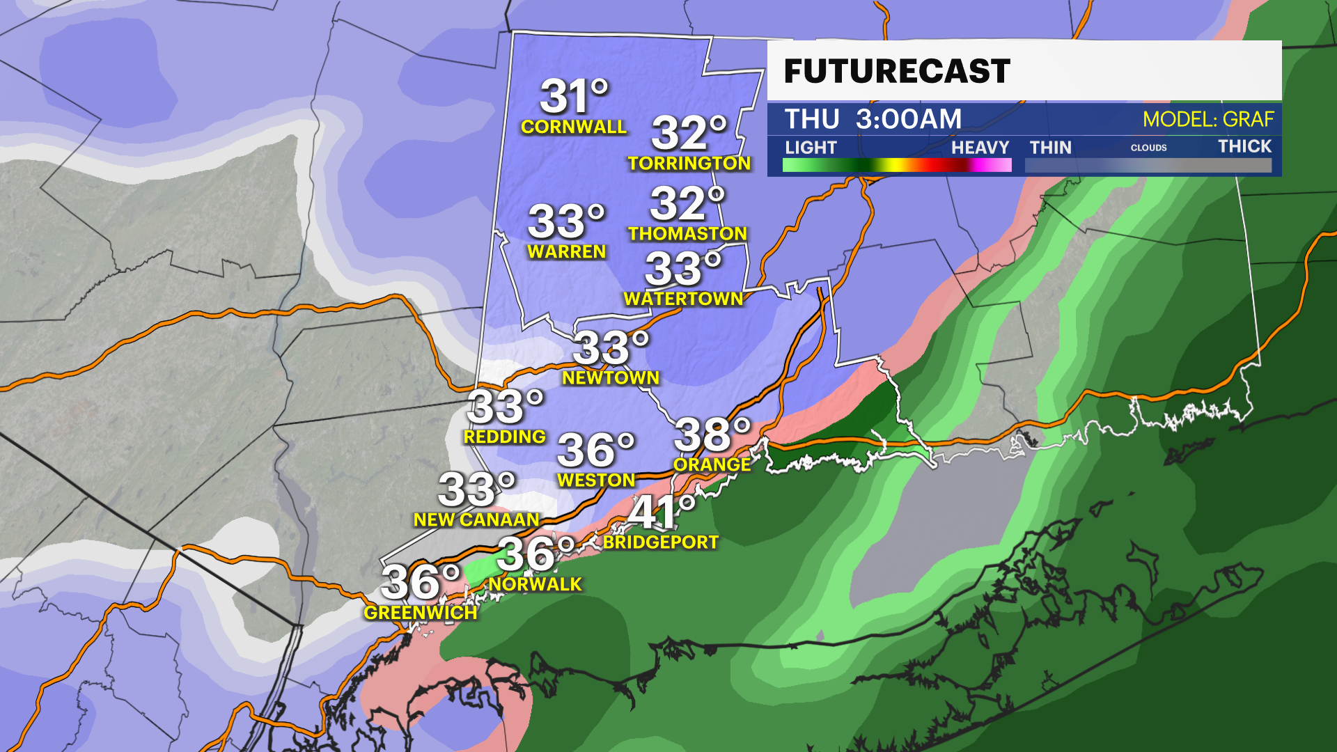Cold air continues through the week with a chance at snow