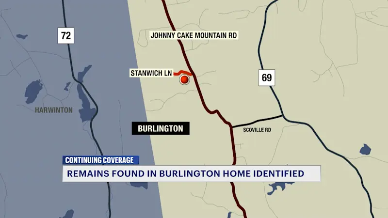 Story image: Police: 2 of 3 skeletal remains found inside Burlington home identified as mother and son