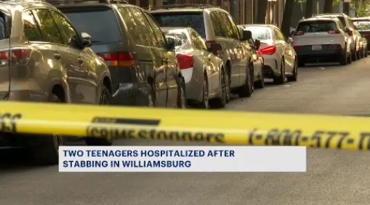 Story image: NYPD: 2 teens stabbed in Williamsburg, search on for 2 teen suspects 