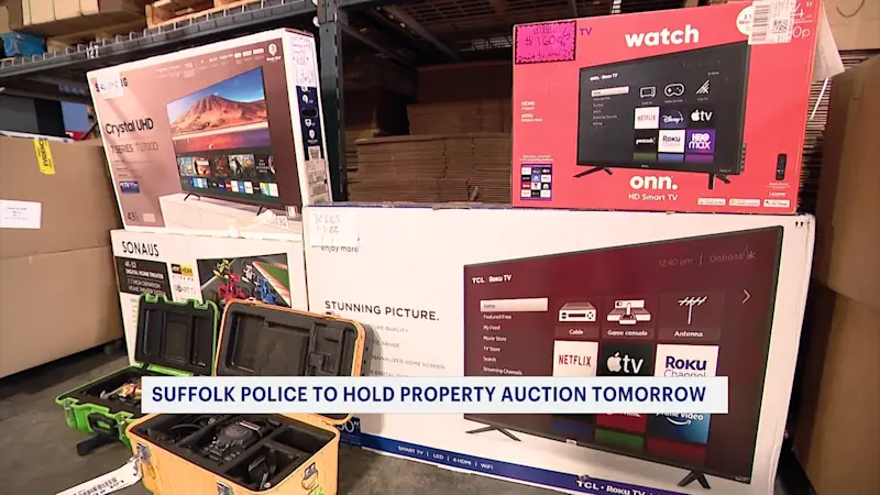 Story image: Suffolk police property auction to be held Wednesday