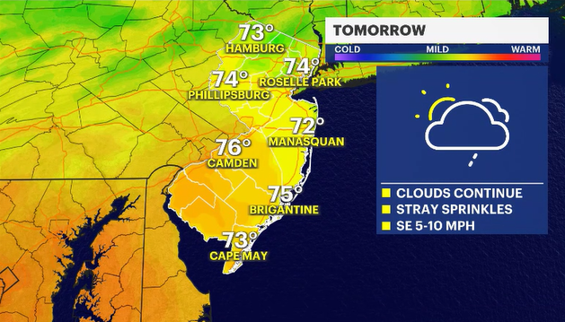 Story image: Unsettled weather pattern continues this week; a big warmup possibly awaits us