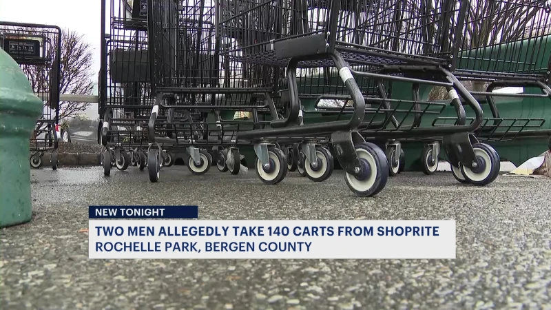 Story image: Police: Two men stole about 140 shopping carts from Rochelle Park ShopRite