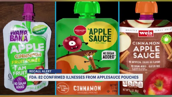 FDA: 82 confirmed illnesses from contaminated applesauce pouches