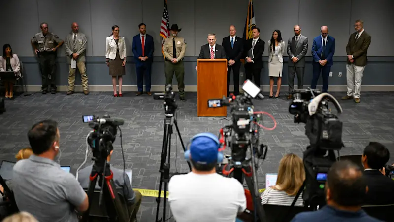 Story image: Suspect in Charlie Kirk killing is charged with murder as prosecutor says DNA found on rifle trigger