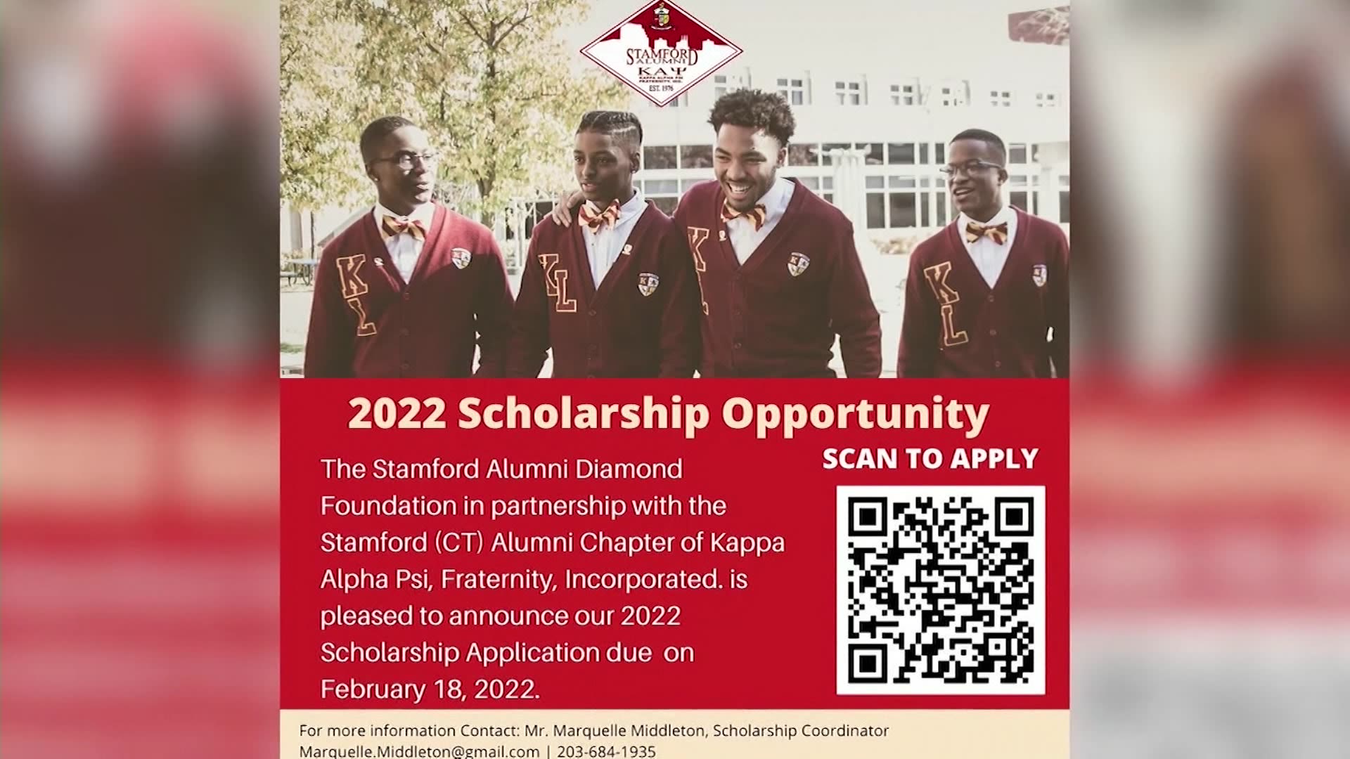 OUR LIVES Scholarships from Kappa Alpha PsiStamford Alumni Chapter