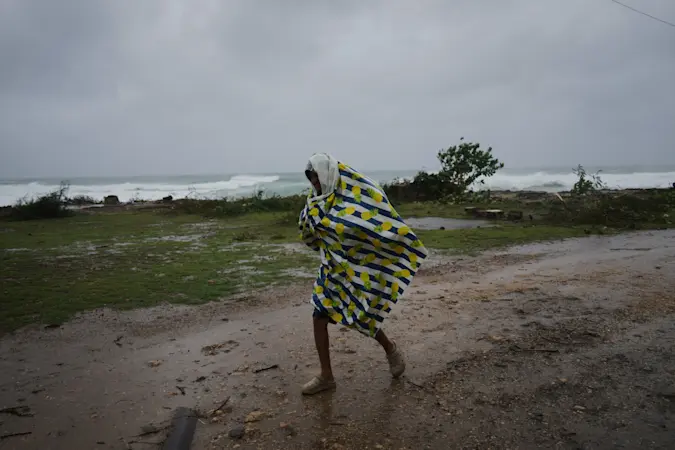 Story image: Hurricane Melissa makes landfall in eastern Cuba as a Category 3 storm