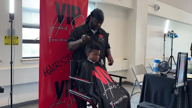 Story image: White Plains native hosts backpack giveaway and free haircut event