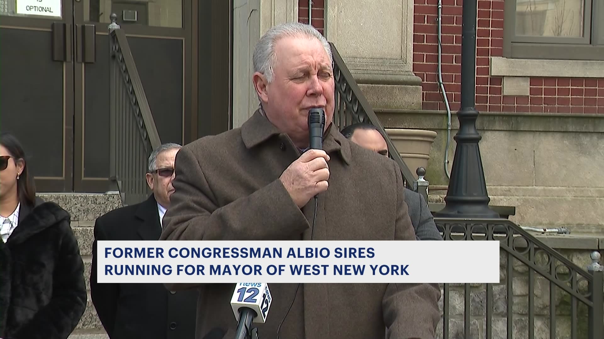 Former Rep. Albio Sires introduces running mates in West New York
