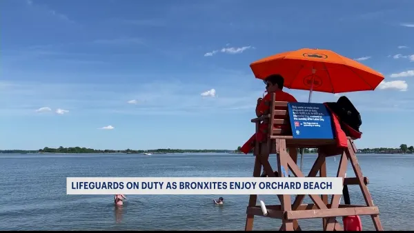 Bronx residents head to Orchard Beach ahead of warm and sunny Saturday 