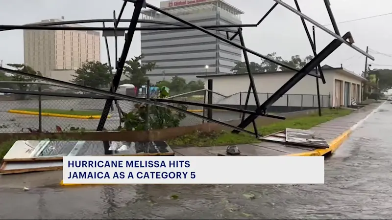 Story image: Jamaican residents say they can't reach their families back home after Hurricane Melissa makes landfall
