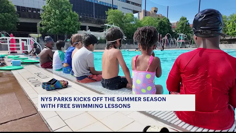 Story image: 'Learn-To-Swim' summer program kicks off at Roberto Clemente Park